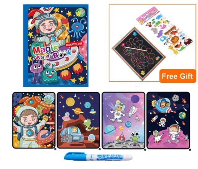 Magic Water Drawing Coloring Book - The Little Big Store