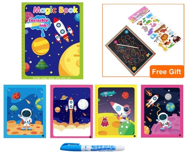 Magic Water Drawing Coloring Book - The Little Big Store