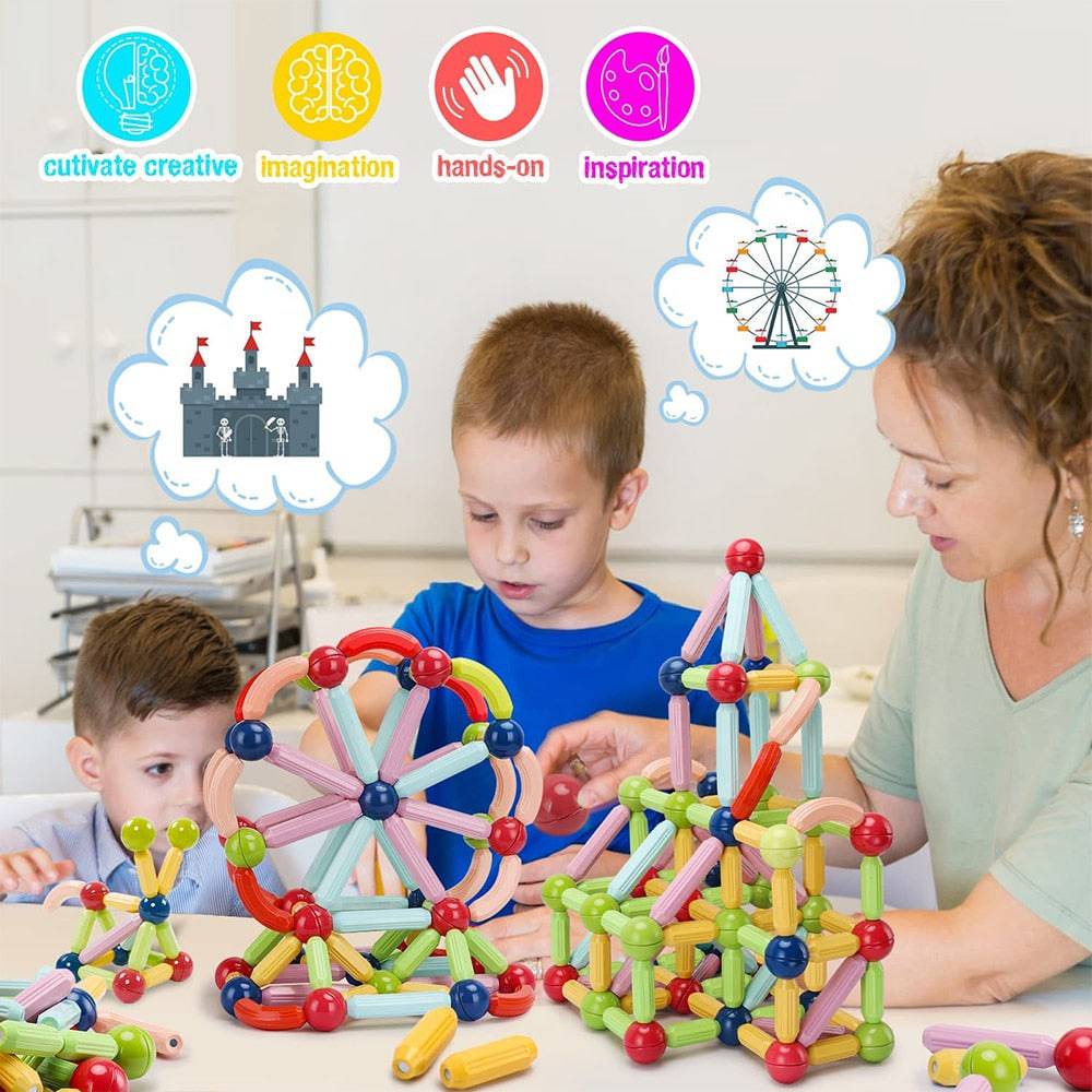 🧲 MagnaBlox™ – Creative Magnetic Building Blocks for Kids 🧒🎨