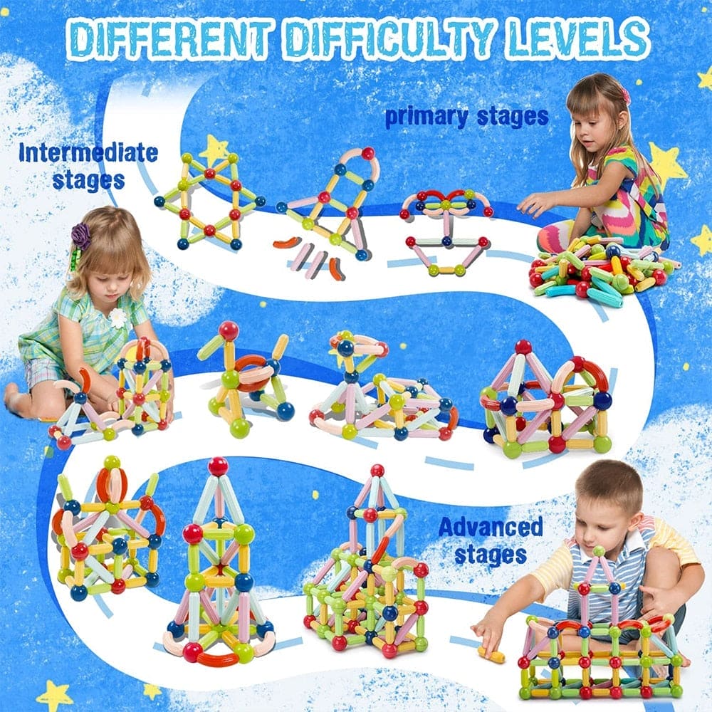🧲 MagnaBlox™ – Creative Magnetic Building Blocks for Kids 🧒🎨