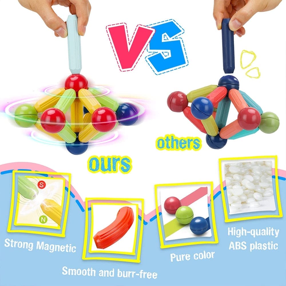 🧲 MagnaBlox™ – Creative Magnetic Building Blocks for Kids 🧒🎨