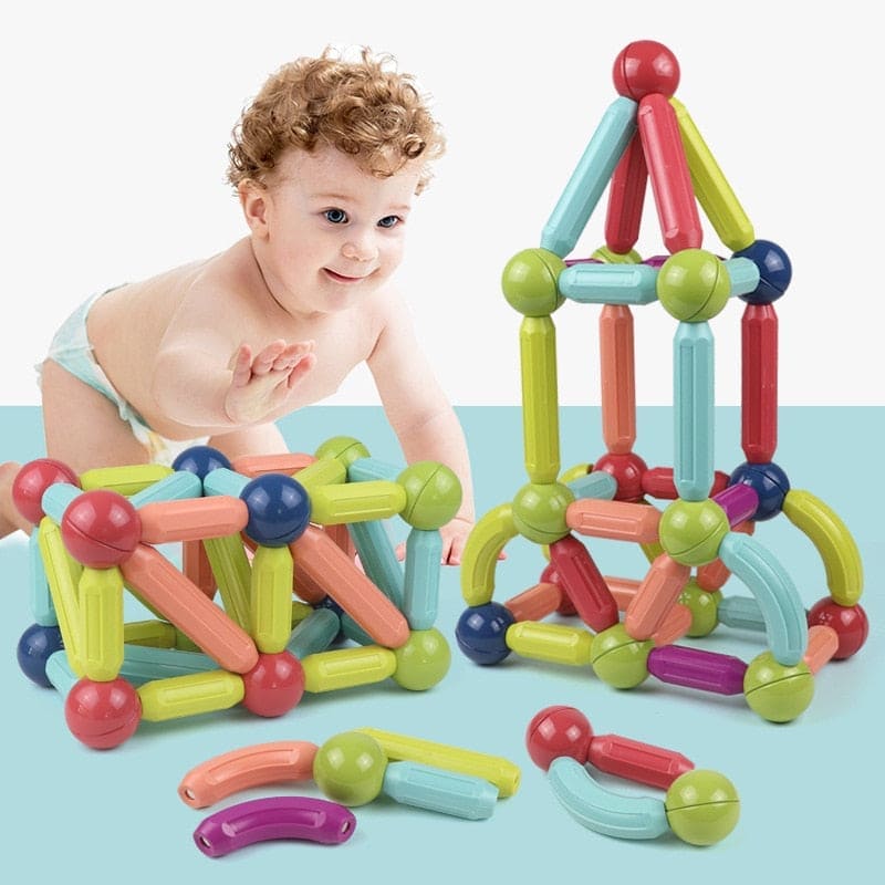 🧲 MagnaStix™ Magnetic Building Blocks Set for Kids