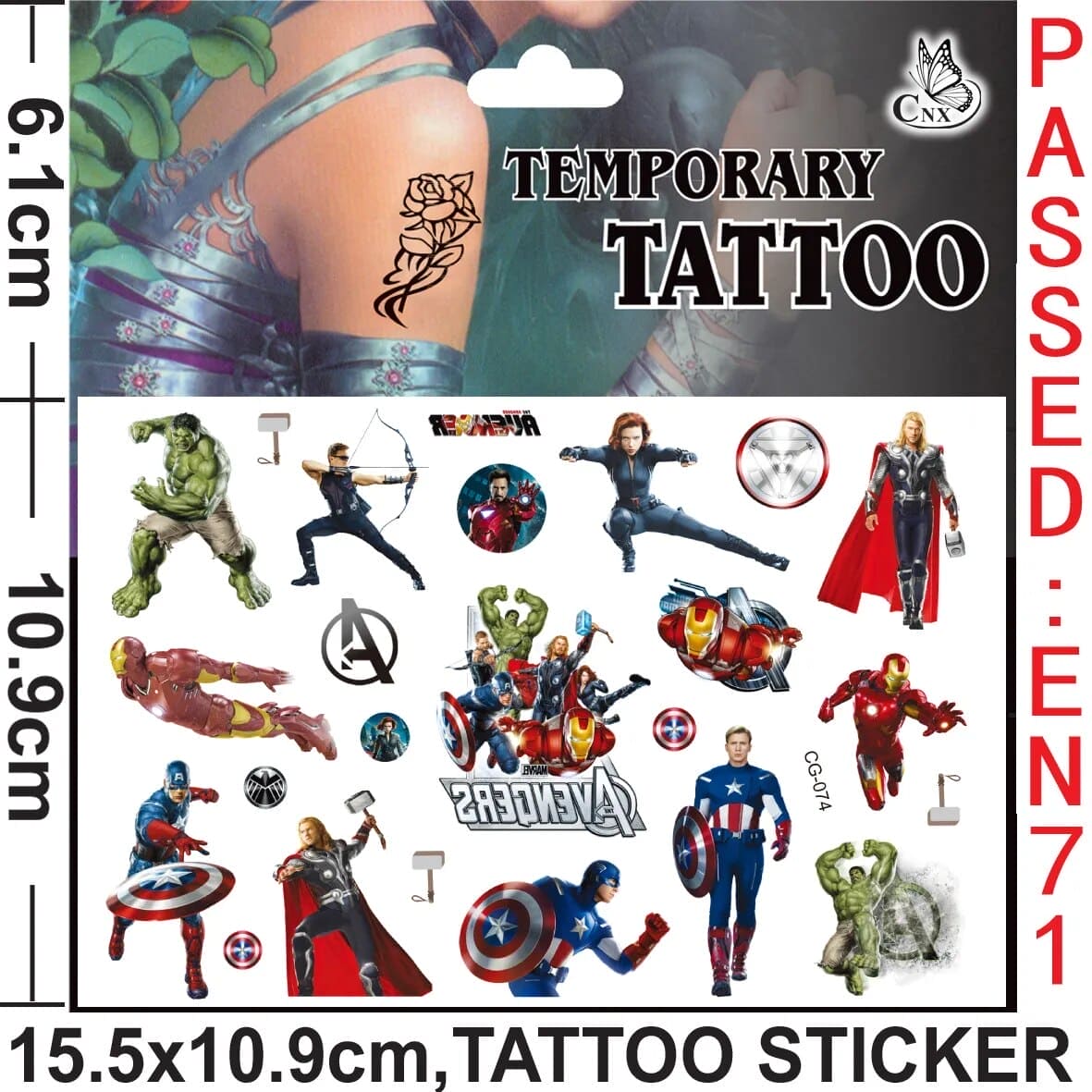 π·οΈπ₯ Marvel Avengers Spiderman Tattoo Stickers: Unleash Your Inner Hero! πͺπ - The Little Big Store