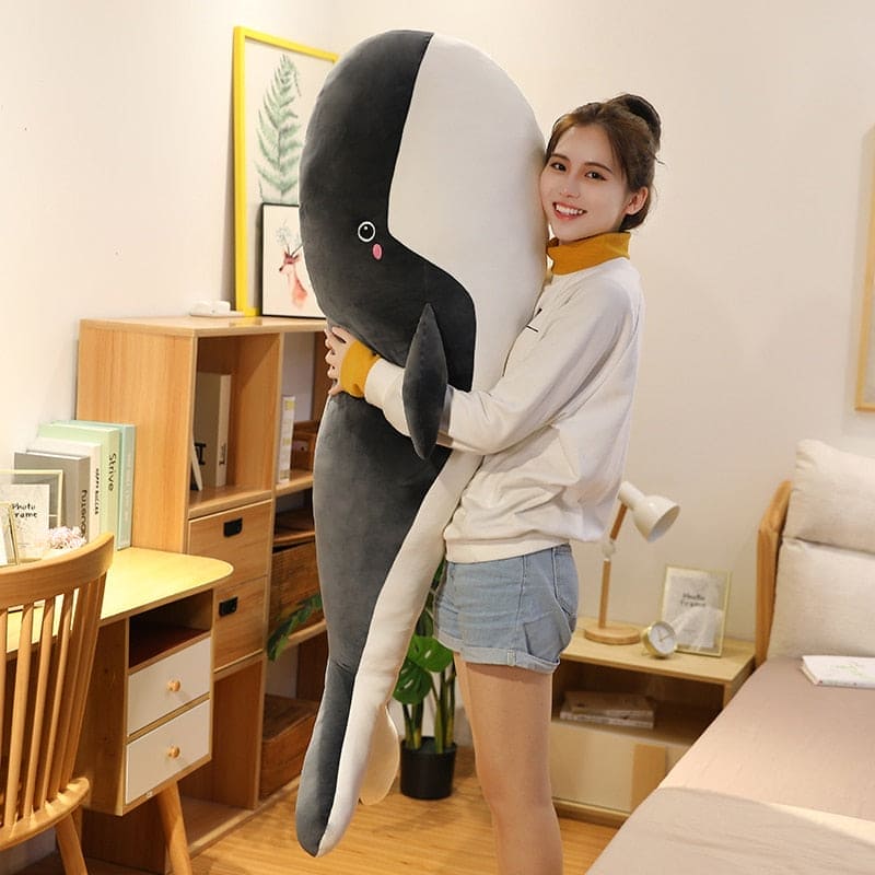 🐳💙 Ocean Wonders™ Giant Blue Whale Plush – Dive Into Cuddly Adventure! 🌊✨