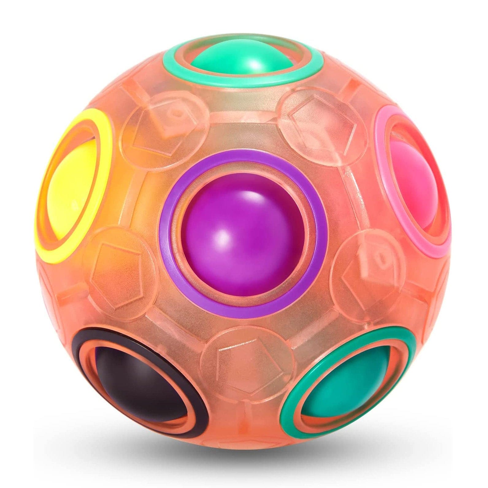 Rainbow Puzzle Ball: Fidget Fun for All Ages! ππ§© Perfect Gift for Kids, Teens, and Adults! πβ¨ - The Little Big Store