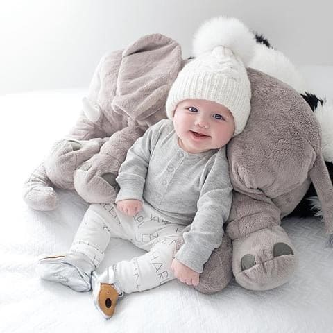 🐘 Cuddlephant™ – Soft Elephant Pillow for Snuggles & Sweet Dreams 💖🛏️
