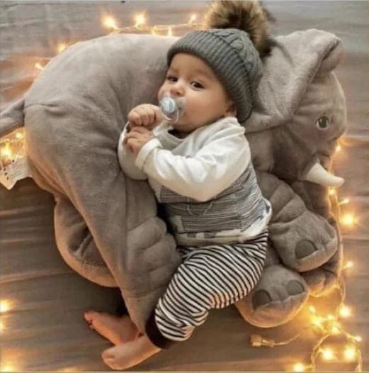 🐘 Cuddlephant™ – Soft Elephant Pillow for Snuggles & Sweet Dreams 💖🛏️