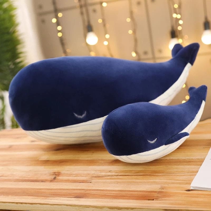 WhimsyWhale: SnuggleBuddy Soft Blue Whale Plush - The Little Big Store