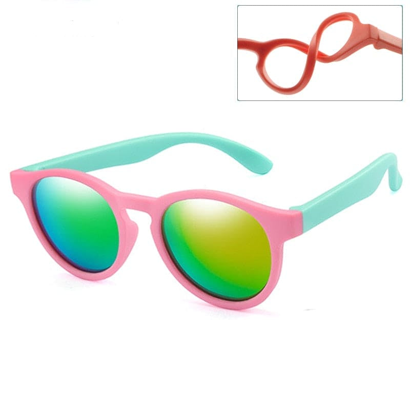 🕶️ SunSafe Explorers™ – Polarized Round Sunglasses for Cool Kids ☀️🧒
