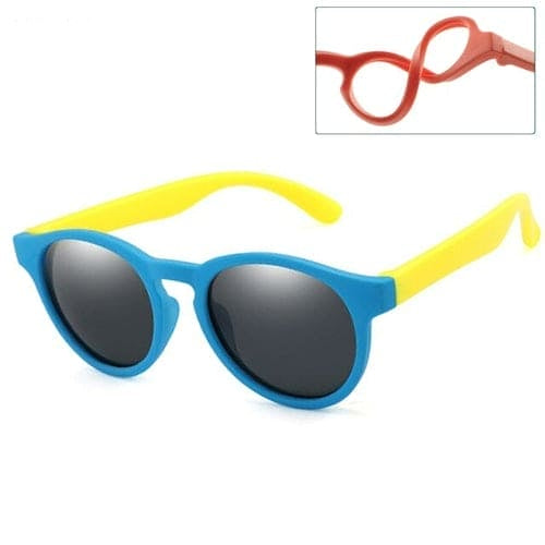 🕶️ SunSafe Explorers™ – Polarized Round Sunglasses for Cool Kids ☀️🧒