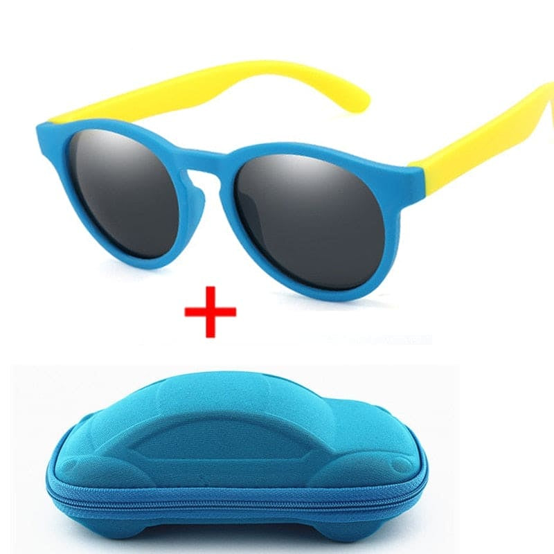 🕶️ SunSafe Explorers™ – Polarized Round Sunglasses for Cool Kids ☀️🧒