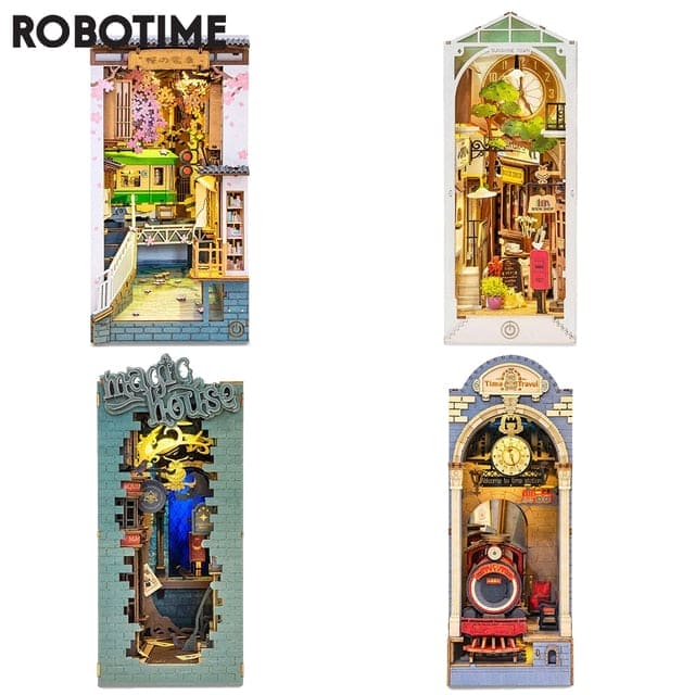Tiny Tales: Wooden Miniature Dollhouse Book