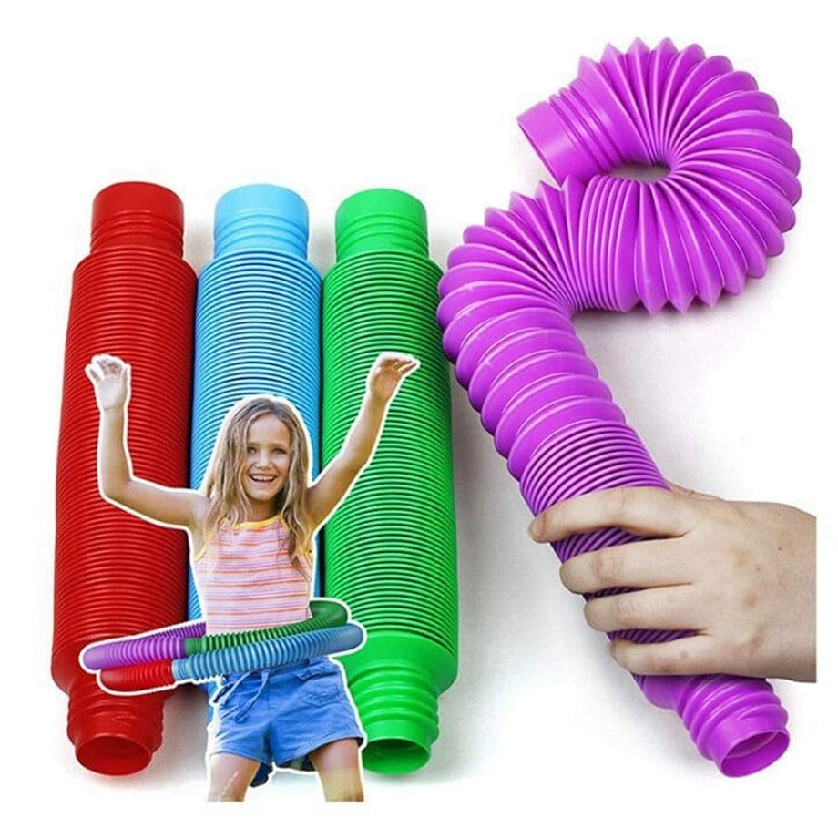 Vivid Adventures Await: Colorful Plastic Toy Tube - The Little Big Store