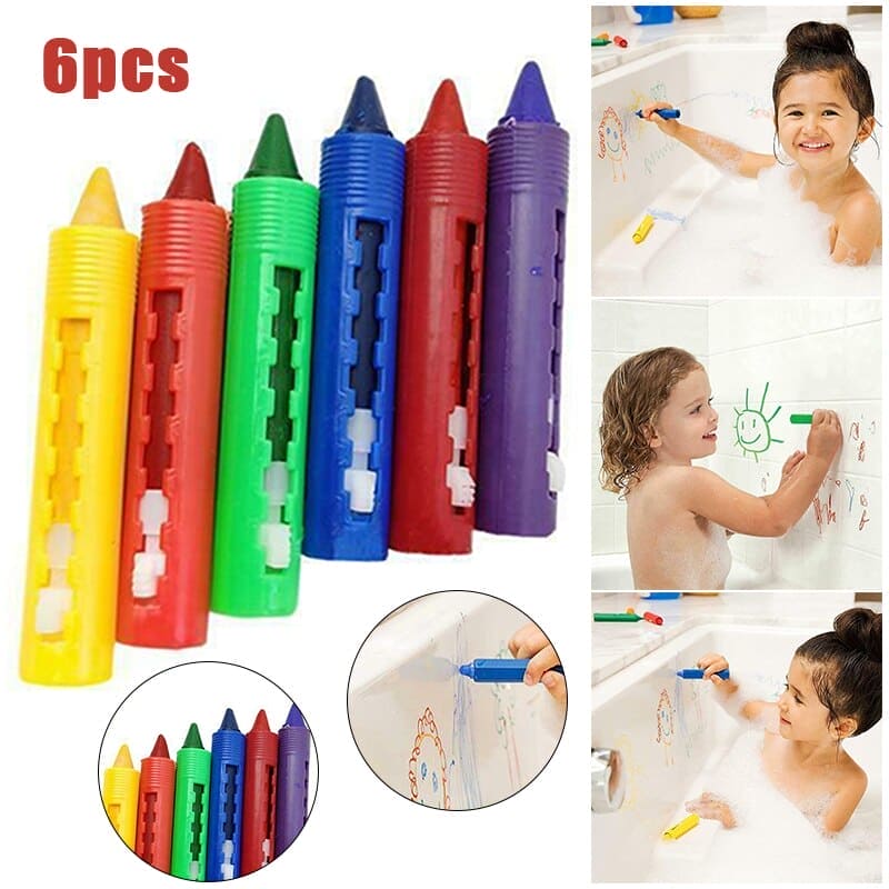🌈 ColorSplash™ Washable Crayons – Mess-Free Magic for Creative Kids 🎨🖍️✨