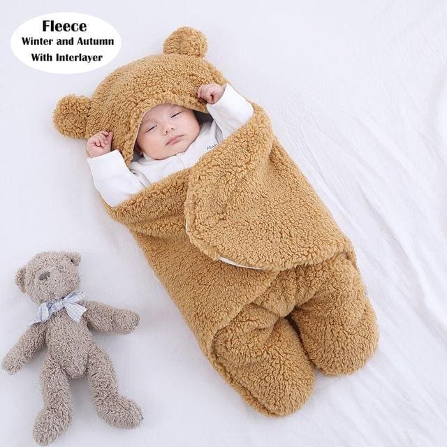 SnuggleSack™ Winter Baby Sleep Sack – Cozy Wearable Blanket for Newborns