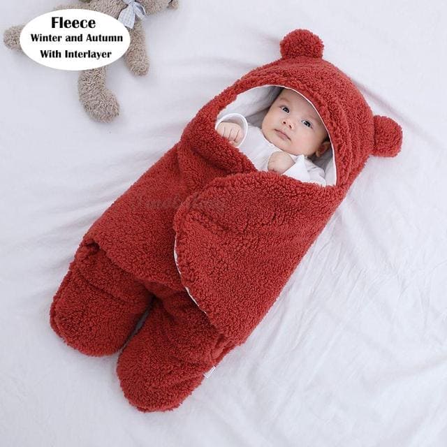 SnuggleSack™ Winter Baby Sleep Sack – Cozy Wearable Blanket for Newborns