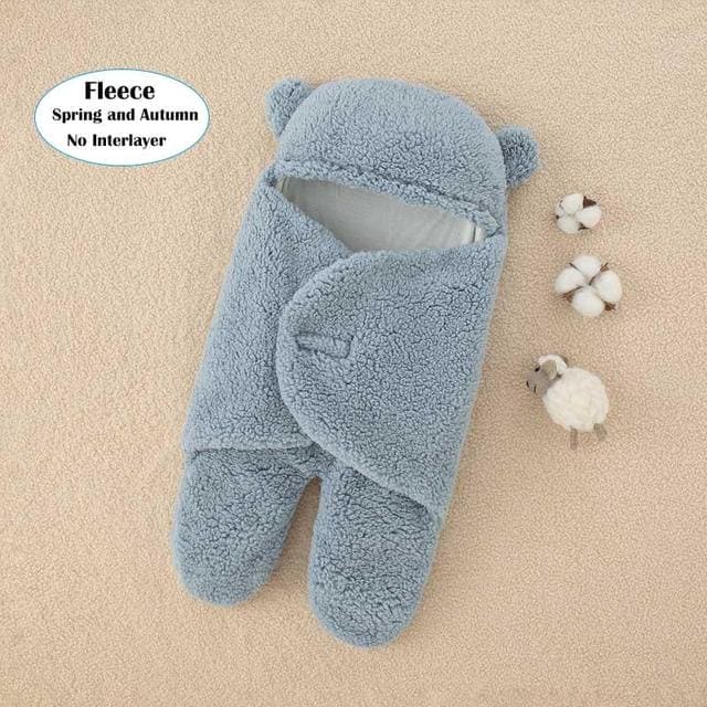 SnuggleSack™ Winter Baby Sleep Sack – Cozy Wearable Blanket for Newborns