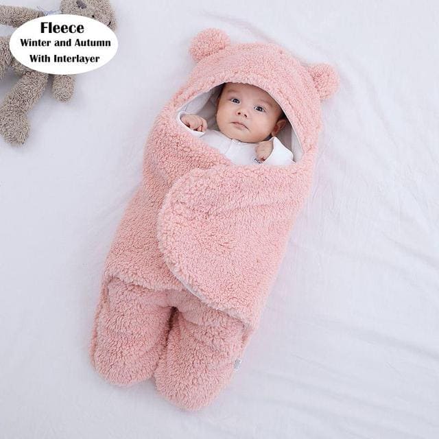SnuggleSack™ Winter Baby Sleep Sack – Cozy Wearable Blanket for Newborns