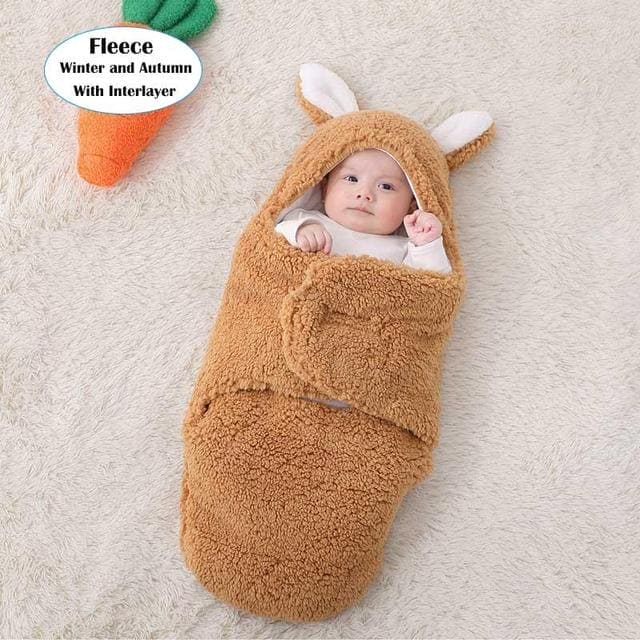 SnuggleSack™ Winter Baby Sleep Sack – Cozy Wearable Blanket for Newborns