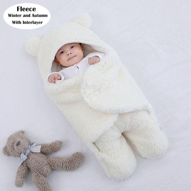 SnuggleSack™ Winter Baby Sleep Sack – Cozy Wearable Blanket for Newborns