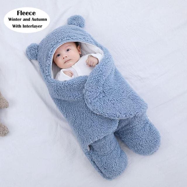 SnuggleSack™ Winter Baby Sleep Sack – Cozy Wearable Blanket for Newborns