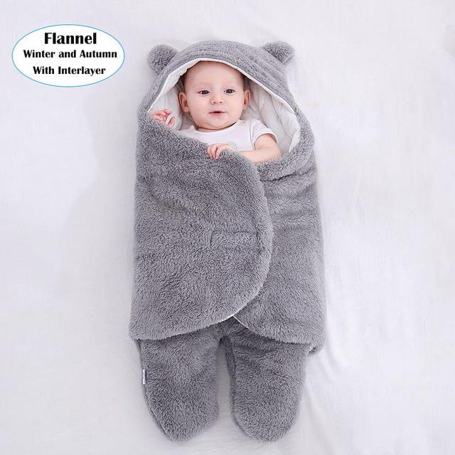 SnuggleSack™ Winter Baby Sleep Sack – Cozy Wearable Blanket for Newborns