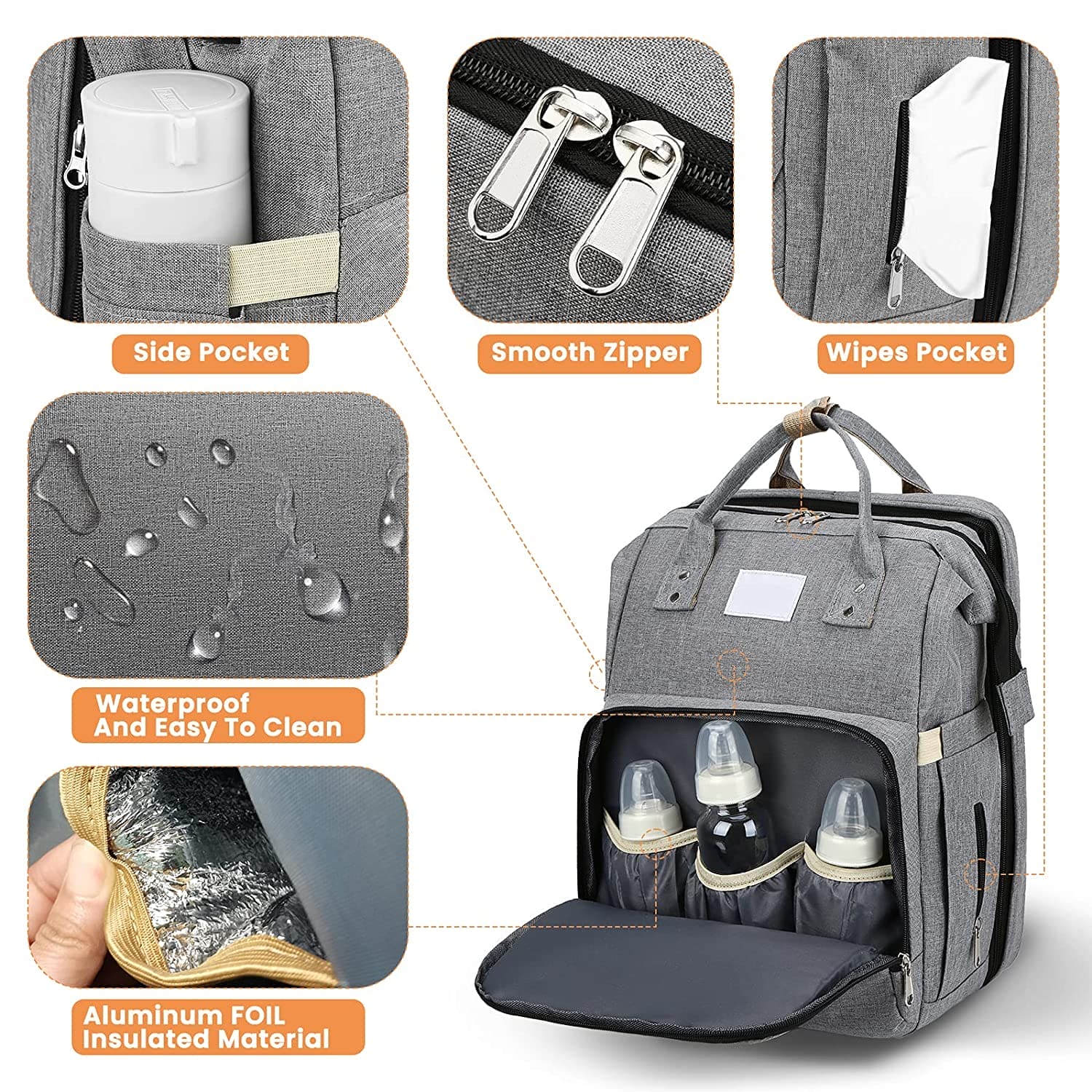 Your Baby's Dream Haven: The Ultimate Portable Bed & Diaper Bag Combo! (Free Shipping + Free Gift + Free Parenting Guide)) - The Little Big Store