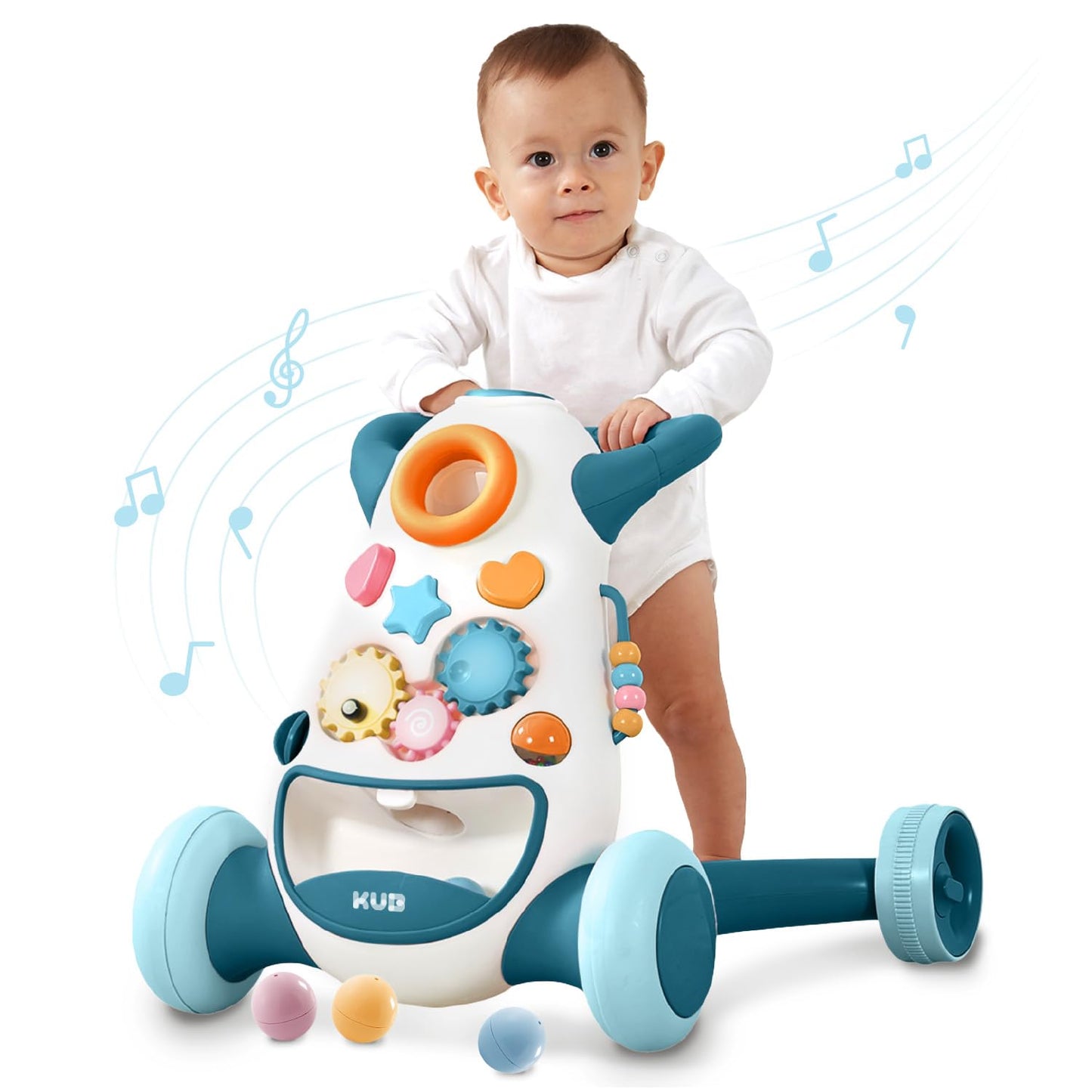 🚶‍♂️ KUB TumbleTrek™ Baby Push Walker 🍼✨