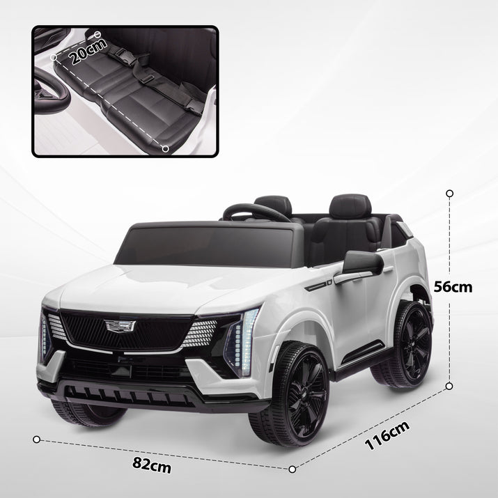 2-Seater Ride on Truck, 12V 10AH Cadillac Escalade IQ 2025 Kids Electric Ride-On Car - The Little Big Store