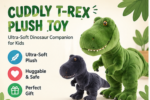 T-Rex Buddy™ – Ultra-Soft Plush Dinosaur Toy for Kids