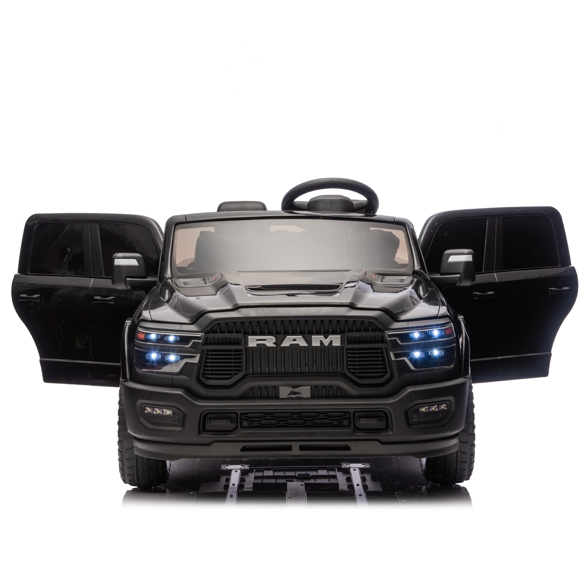 24V Licensed Dodge RAM 2500 2-Seater Ride-On Truck – Black