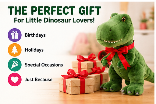 T-Rex Buddy™ – Ultra-Soft Plush Dinosaur Toy for Kids