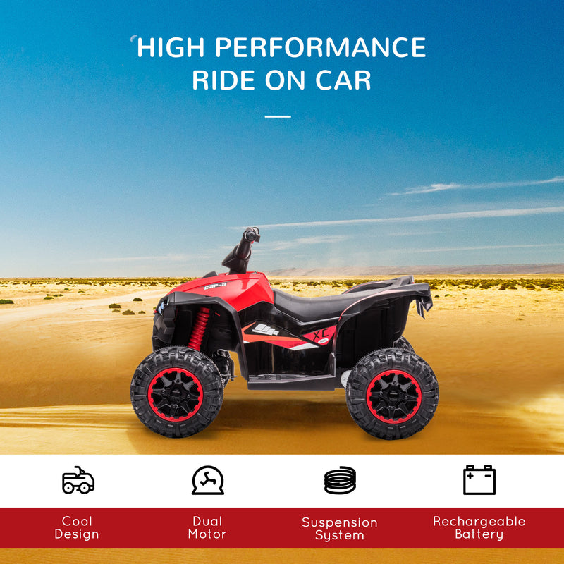 12V Kids Electric ATV Quad Car with Music & Headlights