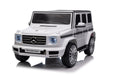 PowerCruise™ 24V Mercedes-Benz G500 Kids Ride-On SUV – Official Licensed Luxury Electric Car with Remote Control, Bluetooth, LED Lights & Shock Absorption (White