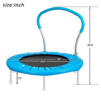 BounceBlast 36" Mini Trampoline with Handle - The Little Big Store