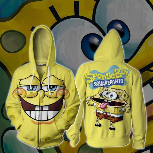 Spongebob Squarestyle 3D Hoodie: Dive into Fashion Fun! 🌊🧽