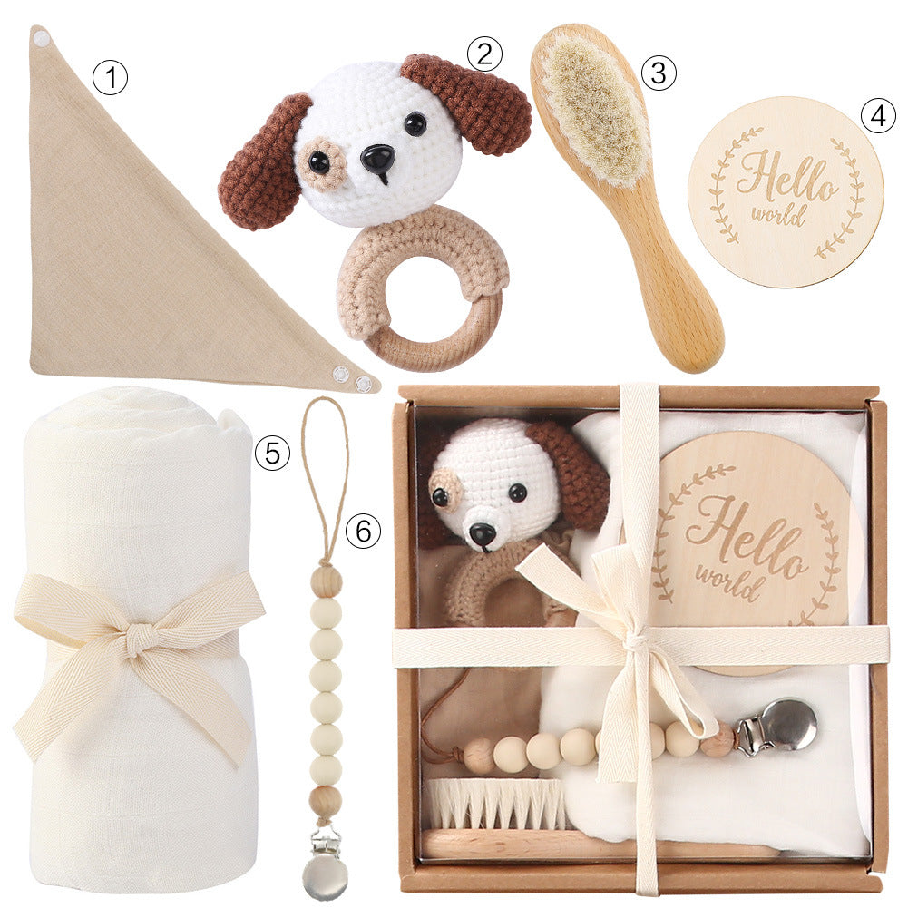 Baby Bath Essentials Kit: Towel, Toys & Pacifier