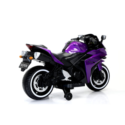 kids motorcycle 12V motorcycle for kids 3 4 5 6 years Boys Girls 12v7ah kids motorcycle ride on toy with Training Wheels/manual throttle/ drive by hand /Lighting wheels - The Little Big Store
