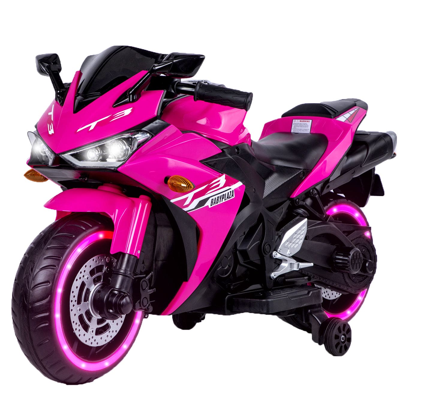 kids motorcycle,12V motorcycle for kids 3 4 5 6 years Boys Girls 12v7ah kids motorcycle ride on toy with Training Wheels/manual throttle/ drive by hand /Lighting wheels - The Little Big Store