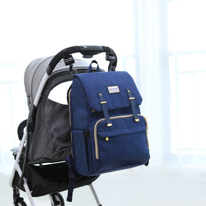 🎒 UrbanTote Canvas Diaper Backpack 🍼 – Durable & Stylish Baby Bag for On-the-Go Moms