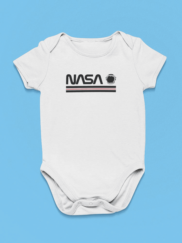 Nasa Helmet Banner Bodysuit -NASA Designs - The Little Big Store