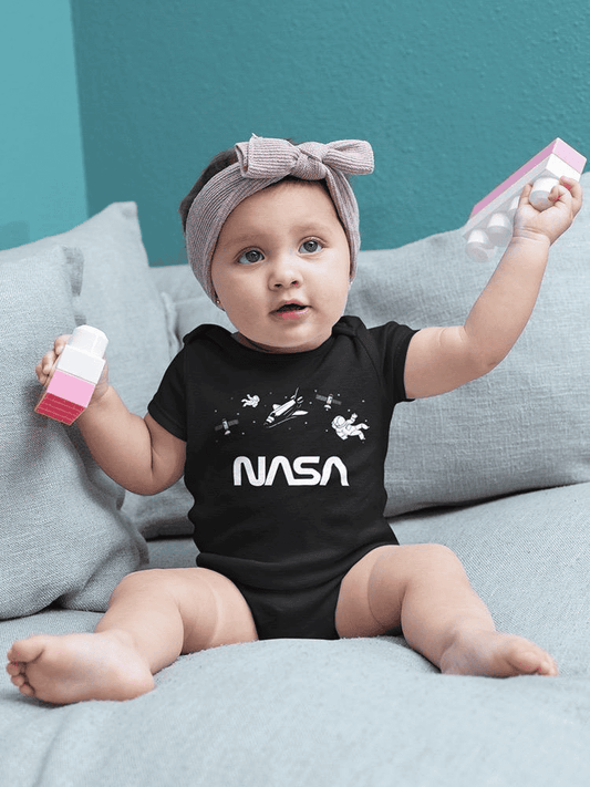 Nasa Floating Objects Banner Bodysuit -NASA Designs - The Little Big Store