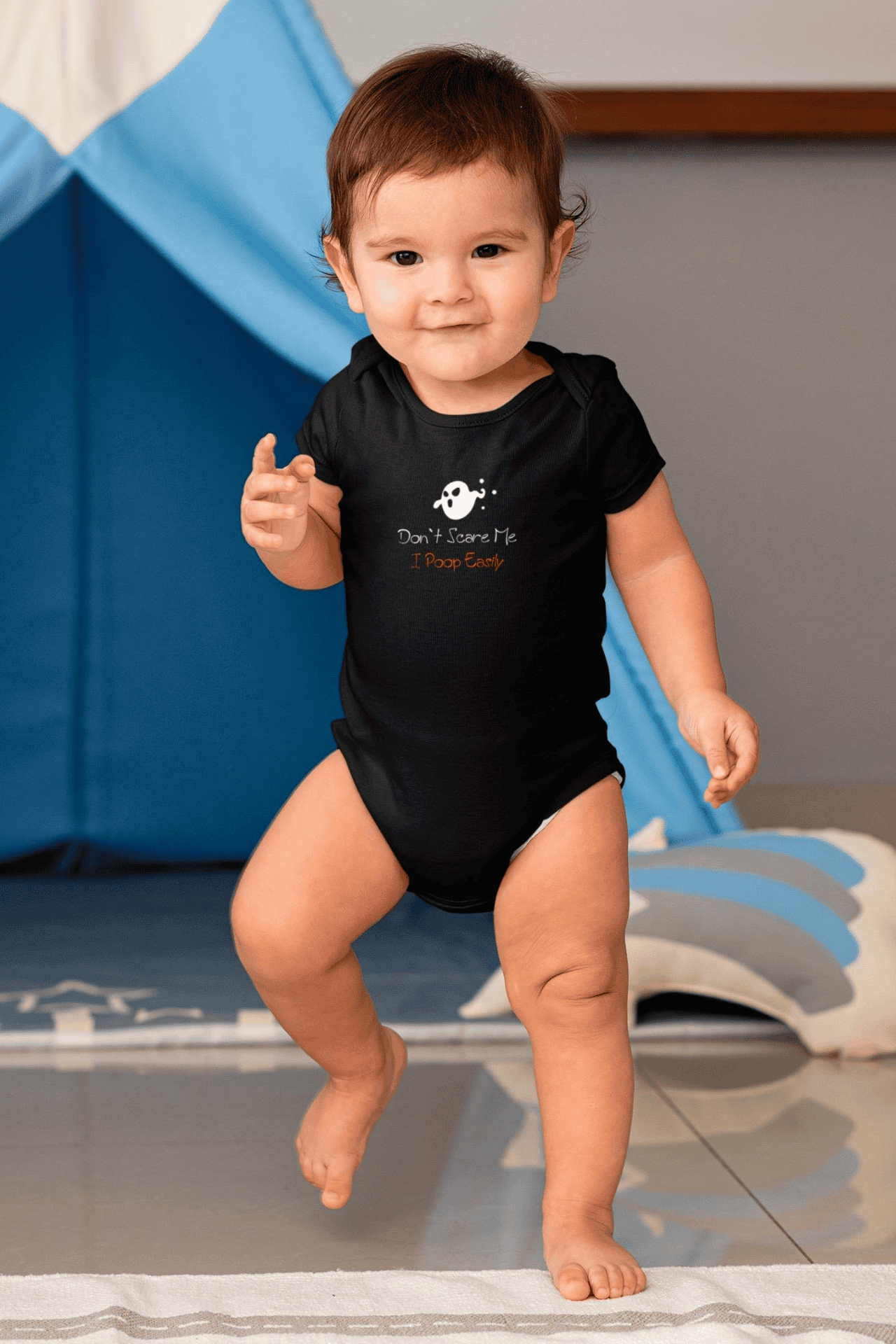 Don't Scare Me I Poop Bodysuit -SmartPrintsInk Designs - The Little Big Store