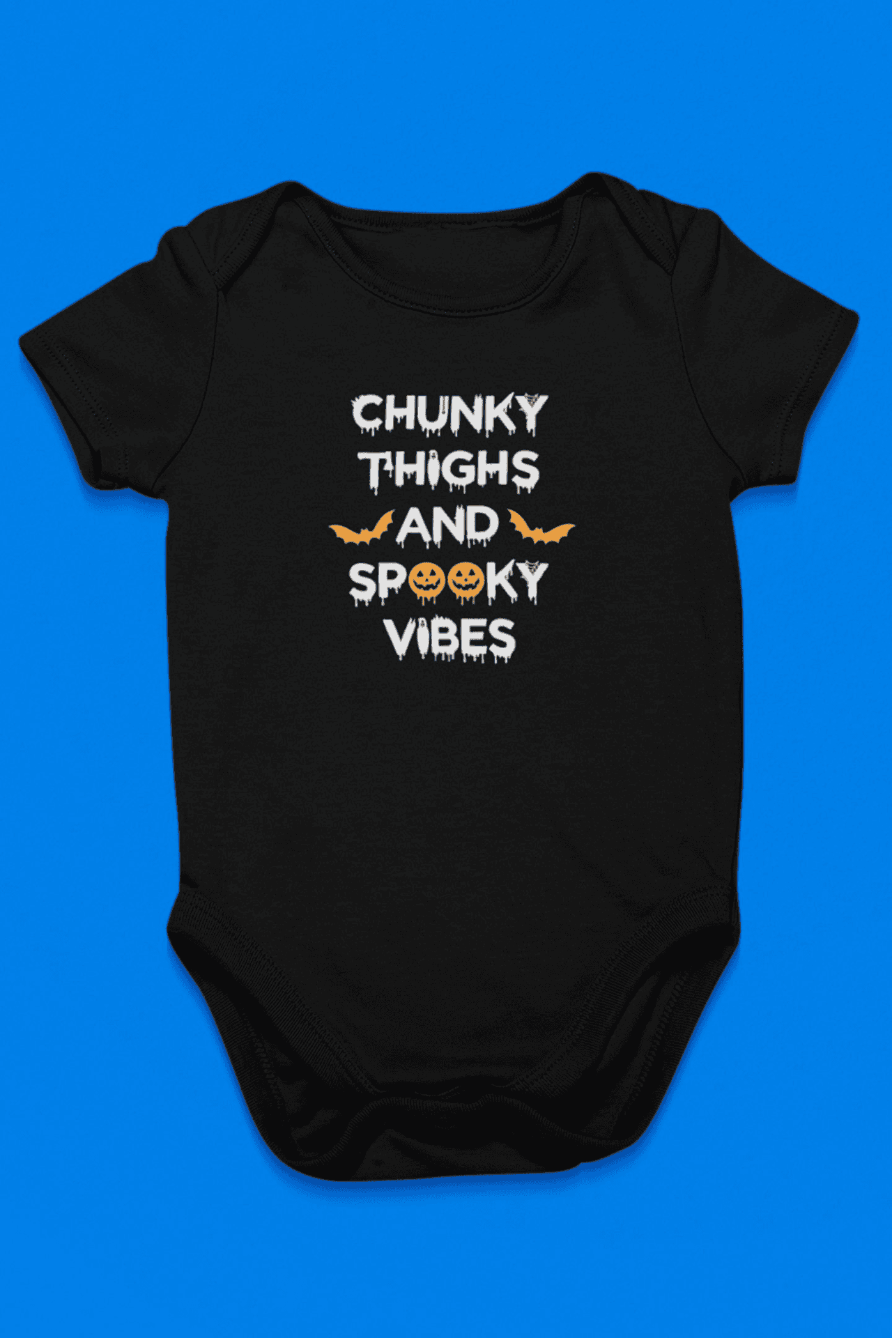 Chunky Thighs, Spooky Vibes Bodysuit -SmartPrintsInk Designs - The Little Big Store