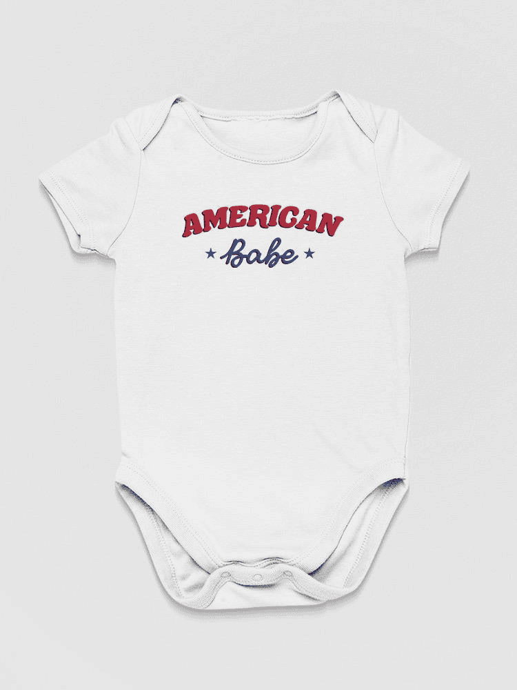 American Babe, Quote Bodysuit Baby's -SmartPrintsInk Designs - The Little Big Store