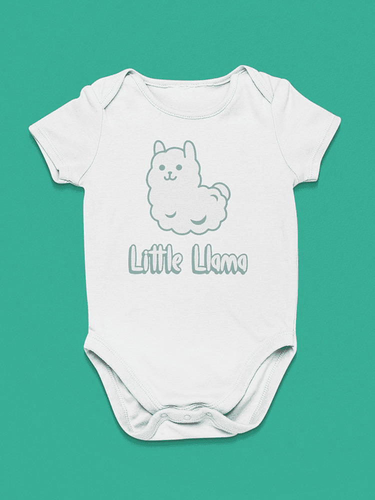 Little Llama Bodysuit Baby's -SmartPrintsInk Designs - The Little Big Store