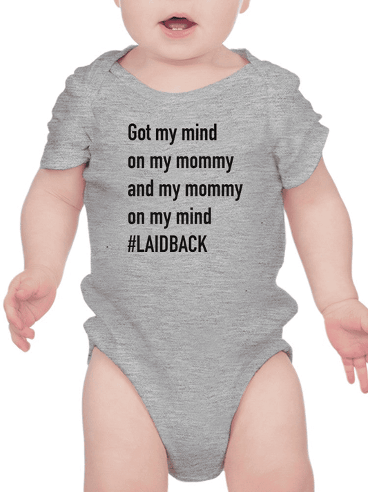 My Momma On My Mind, Quote Bodysuit Baby's -SmartPrintsInk Designs - The Little Big Store