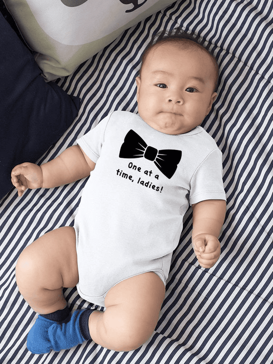 One At The Time, Quote Bodysuit Baby's -SmartPrintsInk Designs - The Little Big Store