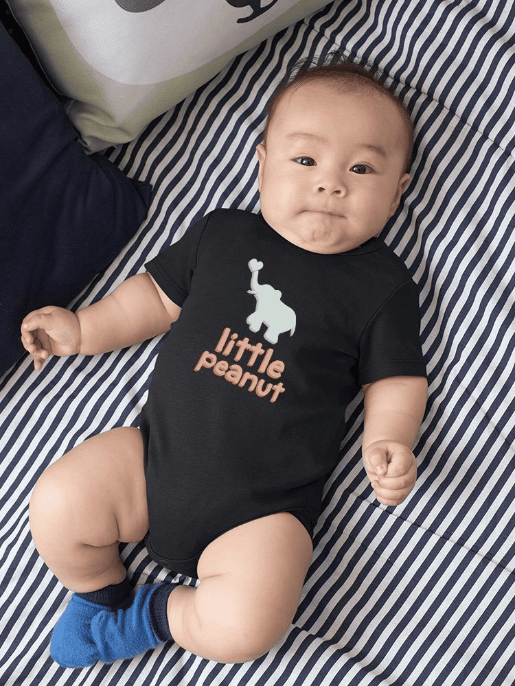 Little Peanut, Cute Elephant Bodysuit Baby's -SmartPrintsInk Designs - The Little Big Store