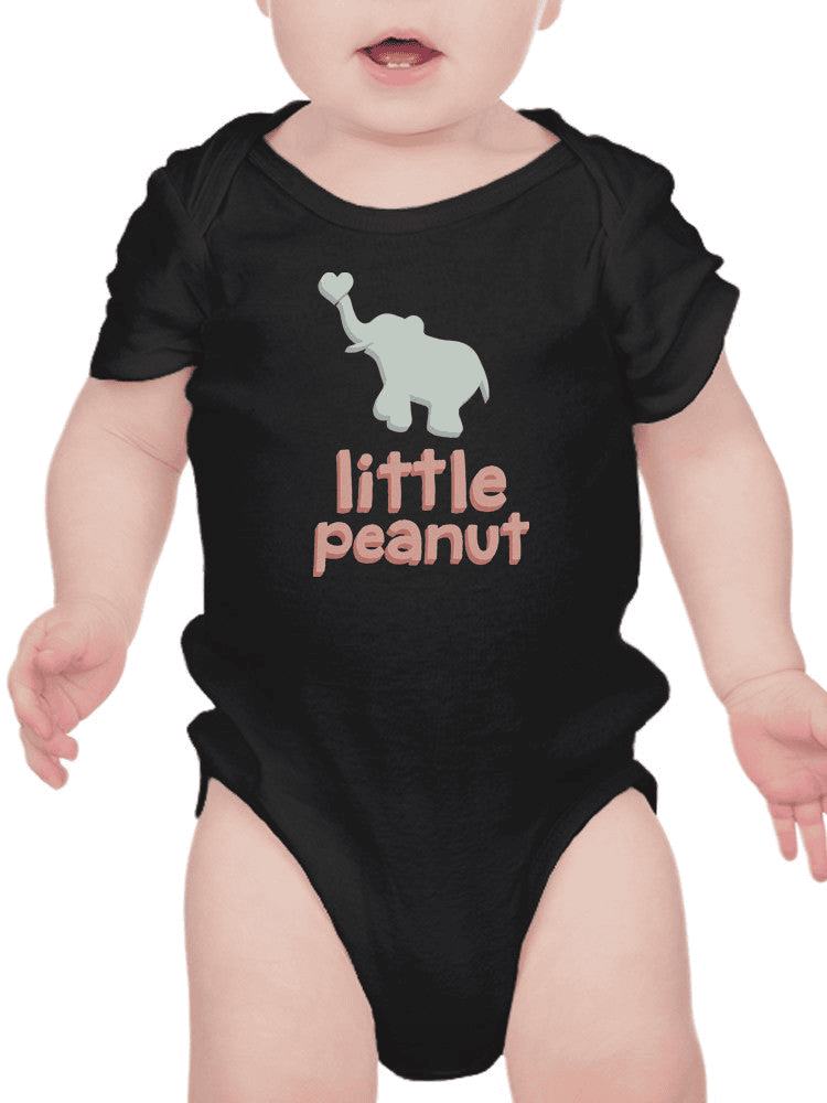 Little Peanut, Cute Elephant Bodysuit Baby's -SmartPrintsInk Designs - The Little Big Store